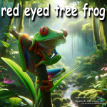 red eyed tree frog